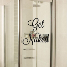 Get Naked Wall Sticker For Washroom 