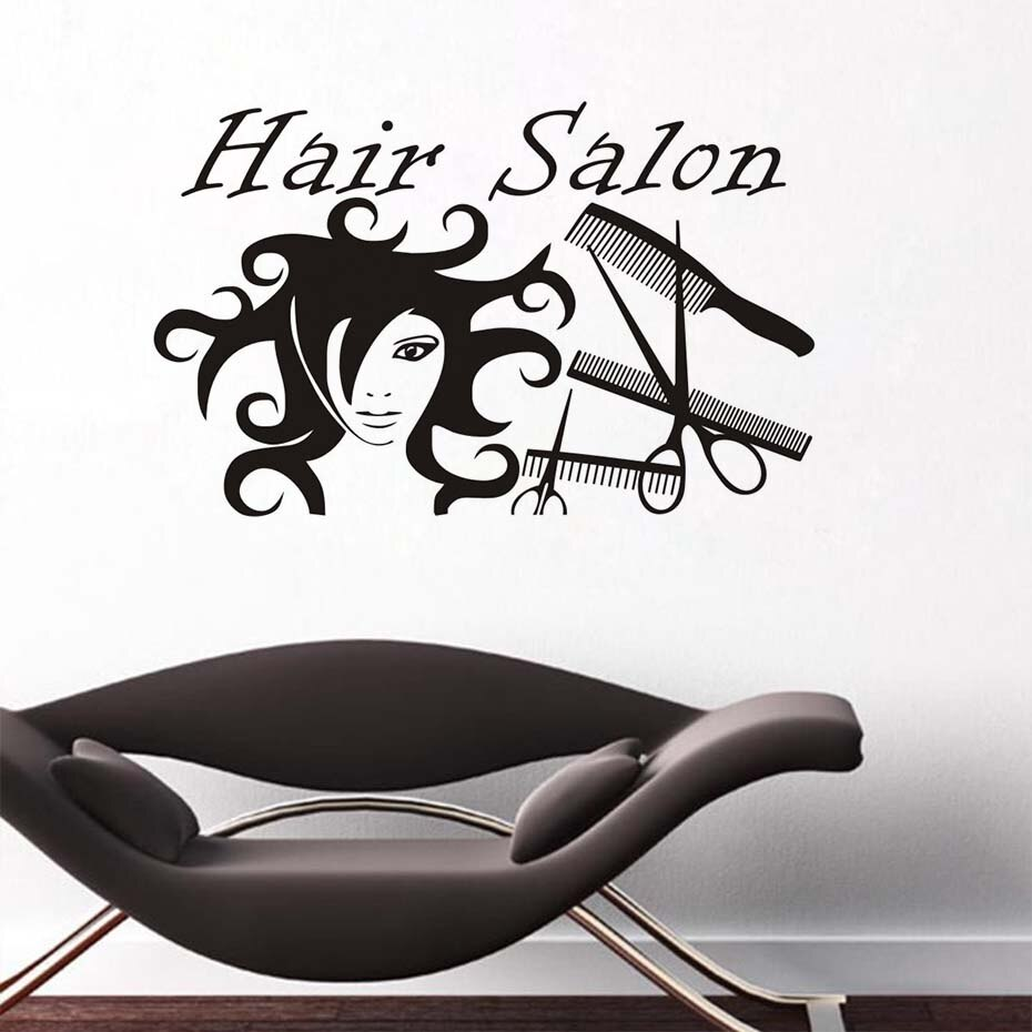 Hair Style Wall Sticker For Hair Salon Decor - Sale up to 70% ...