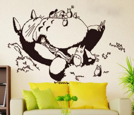 Totoro Chinchilla Anime Wall Sticker Kid's Room - Home Decoration ...