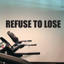 Refuse To Lose Quote Wall Sticker For Decoration