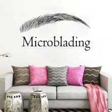 Simple Eyebrows Design Sticker For Home Decorations