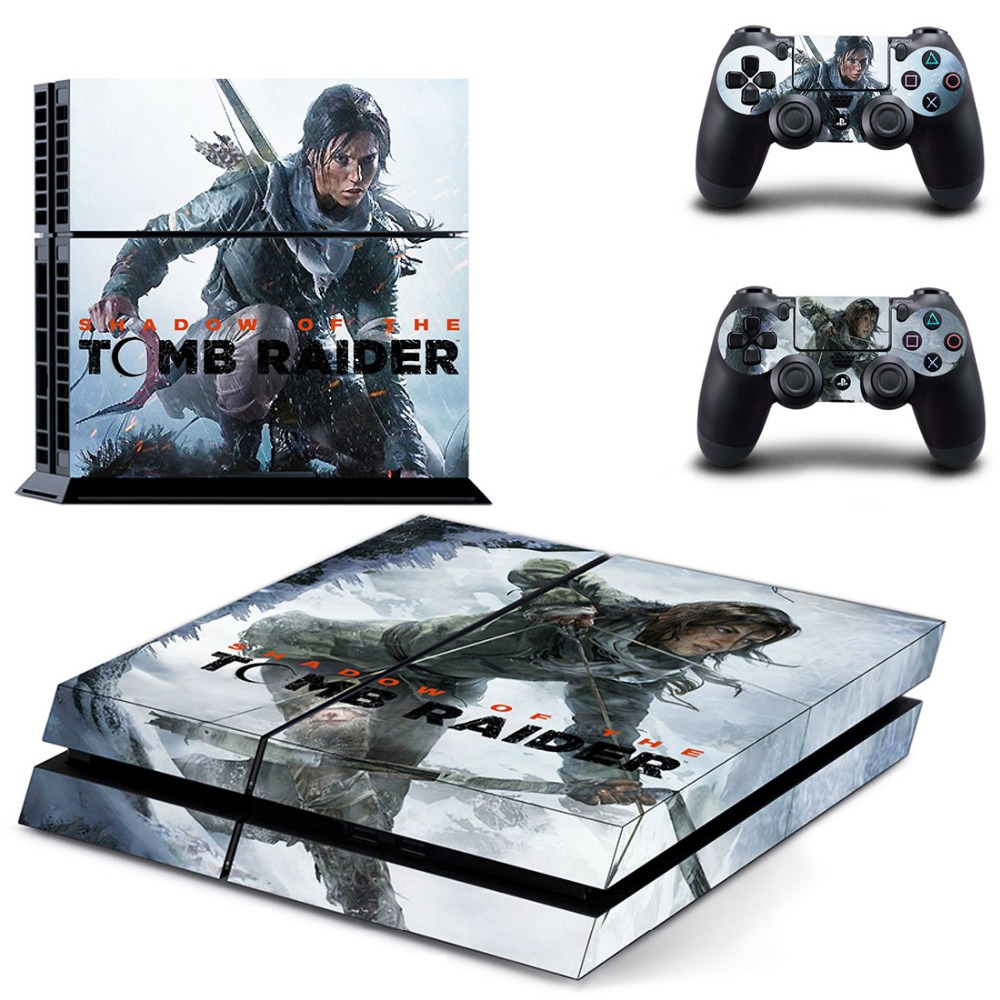 Shadow of The Tomb Raider PS4 Skin Sticker Shadow of The Tomb Raider PS4 Skin Sticker
