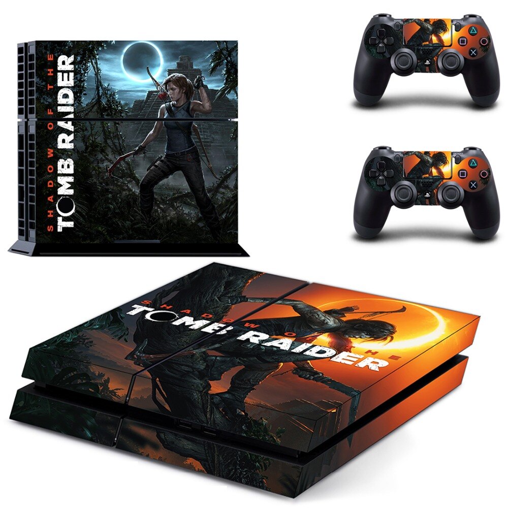 Shadow of The Tomb Raider PS4 Skin Sticker Shadow of The Tomb Raider PS4 Skin Sticker
