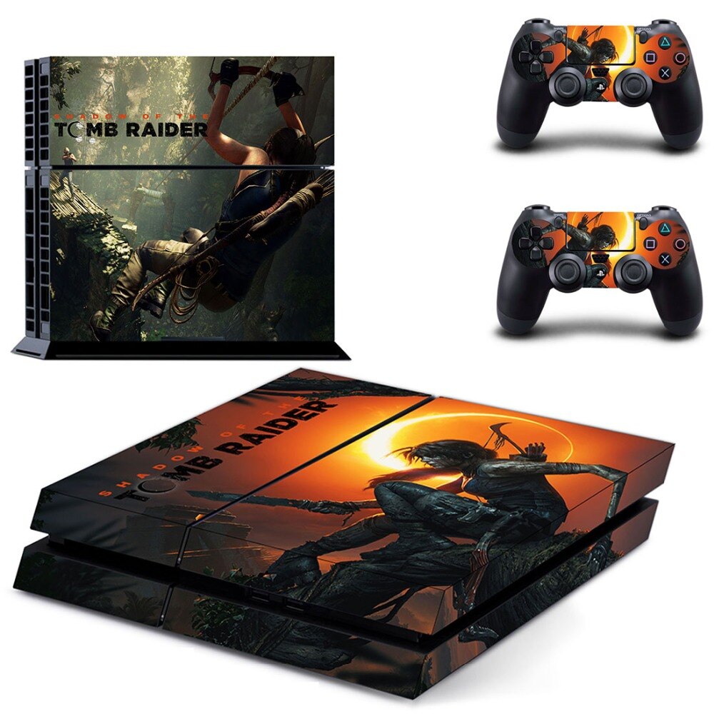 Shadow of The Tomb Raider PS4 Skin Sticker Shadow of The Tomb Raider PS4 Skin Sticker