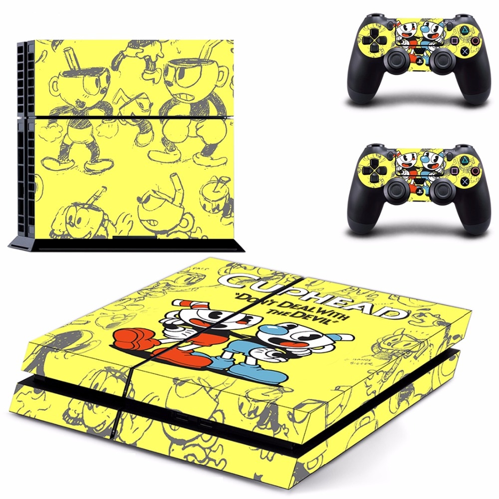 Game Cuphead PS4 Skin Sticker Game Cuphead PS4 Skin Sticker