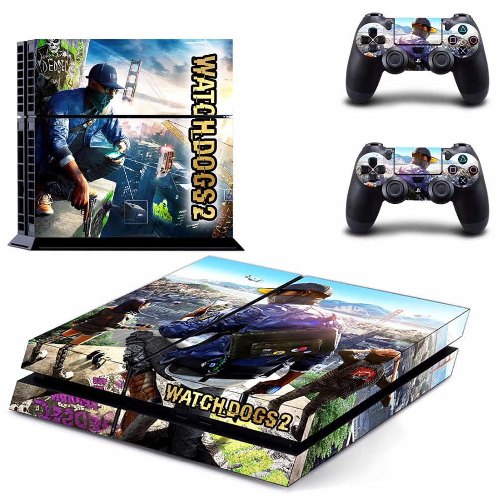 Game Watch Dogs 2 PS4 Skin Sticker Game Watch Dogs 2 PS4 Skin Sticker