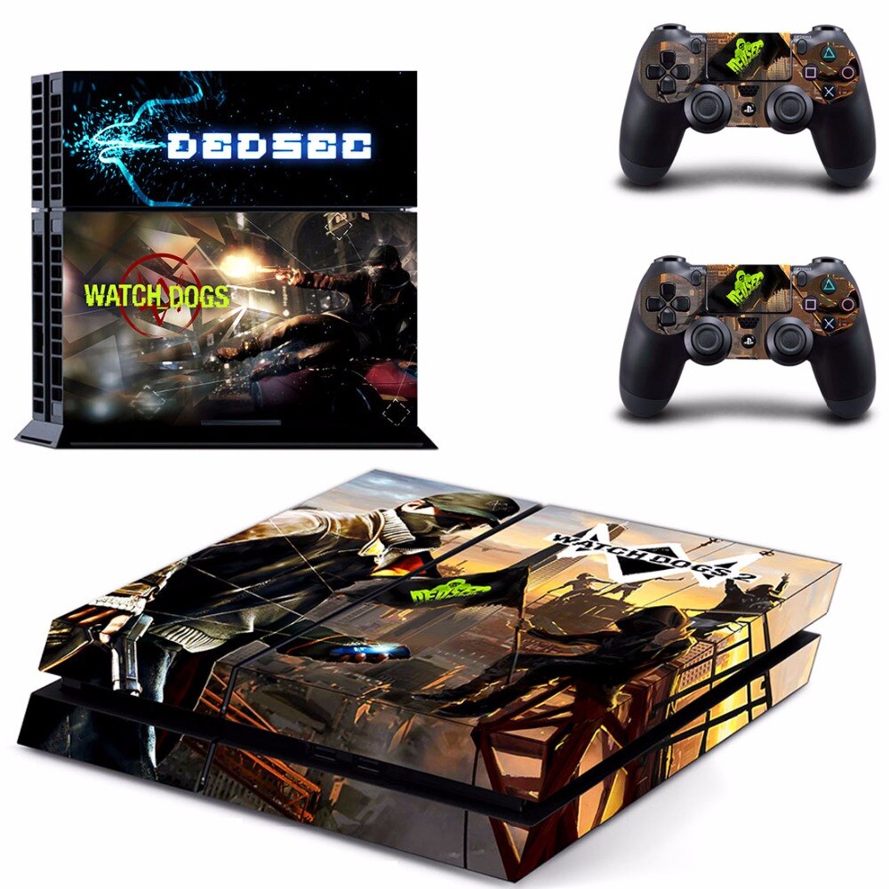 Game Watch Dogs 2 PS4 Skin Sticker Game Watch Dogs 2 PS4 Skin Sticker