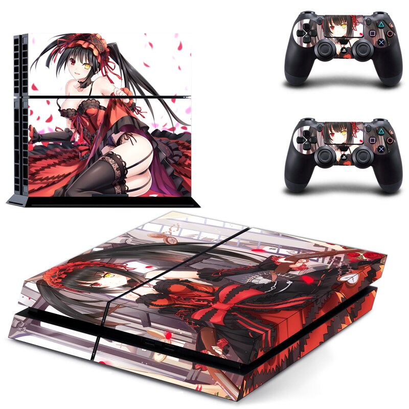 Anime Date A Live Tokisaki Kurumi PS4 Skin Sticker Anime Date A Live Tokisaki Kurumi PS4 Skin Sticker