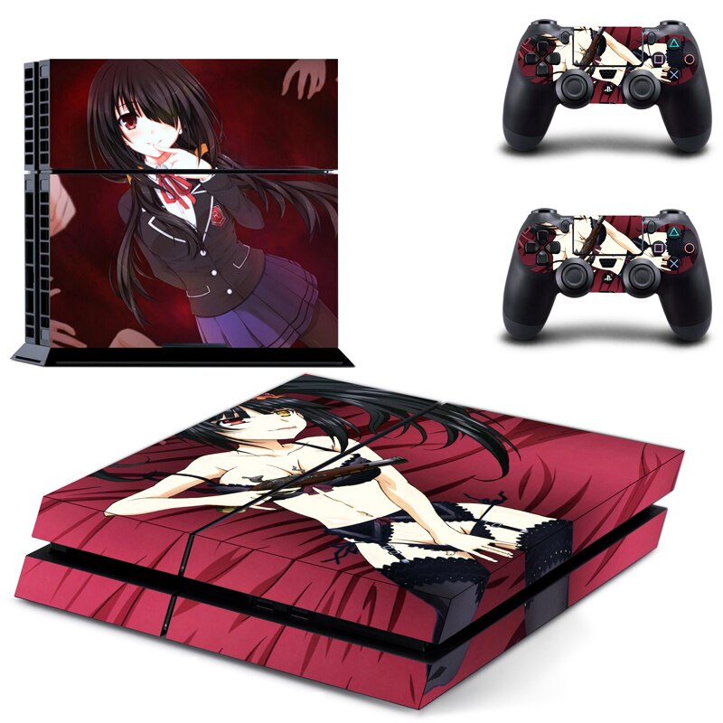 Anime Date A Live Tokisaki Kurumi PS4 Skin Sticker Anime Date A Live Tokisaki Kurumi PS4 Skin Sticker