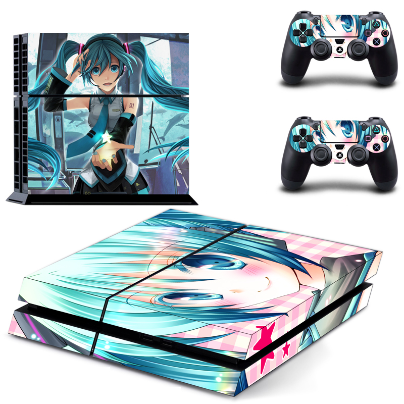 Anime Cute Girl Hatsune Miku PS4 Skin Sticker Anime Cute Girl Hatsune Miku PS4 Skin Sticker