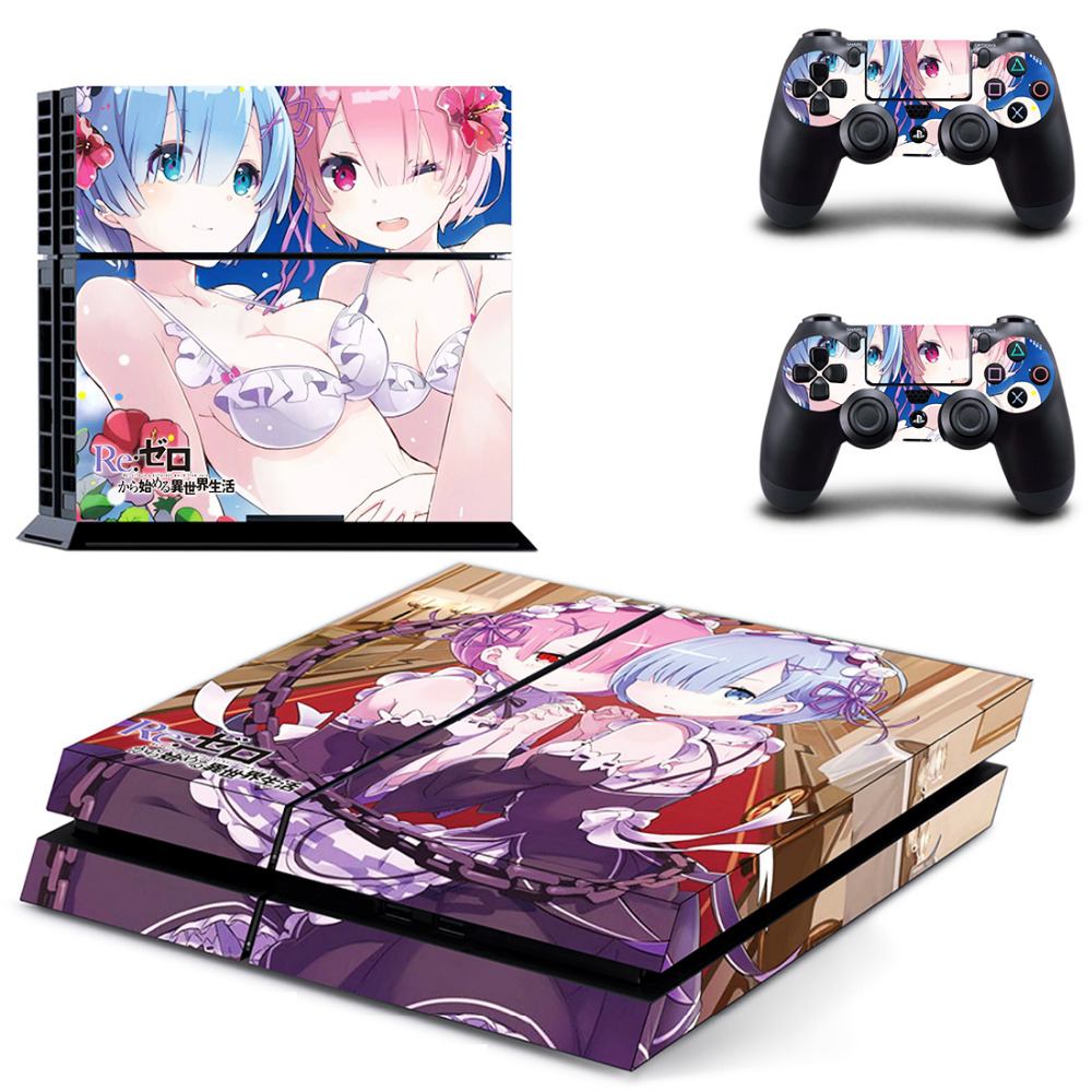 Anime Cute Girl Rem RE: Life in A Different World From Zero PS4 Skin Sticker Anime Cute Girl Rem RE: Life in A Different World From Zero PS4 Skin Sticker