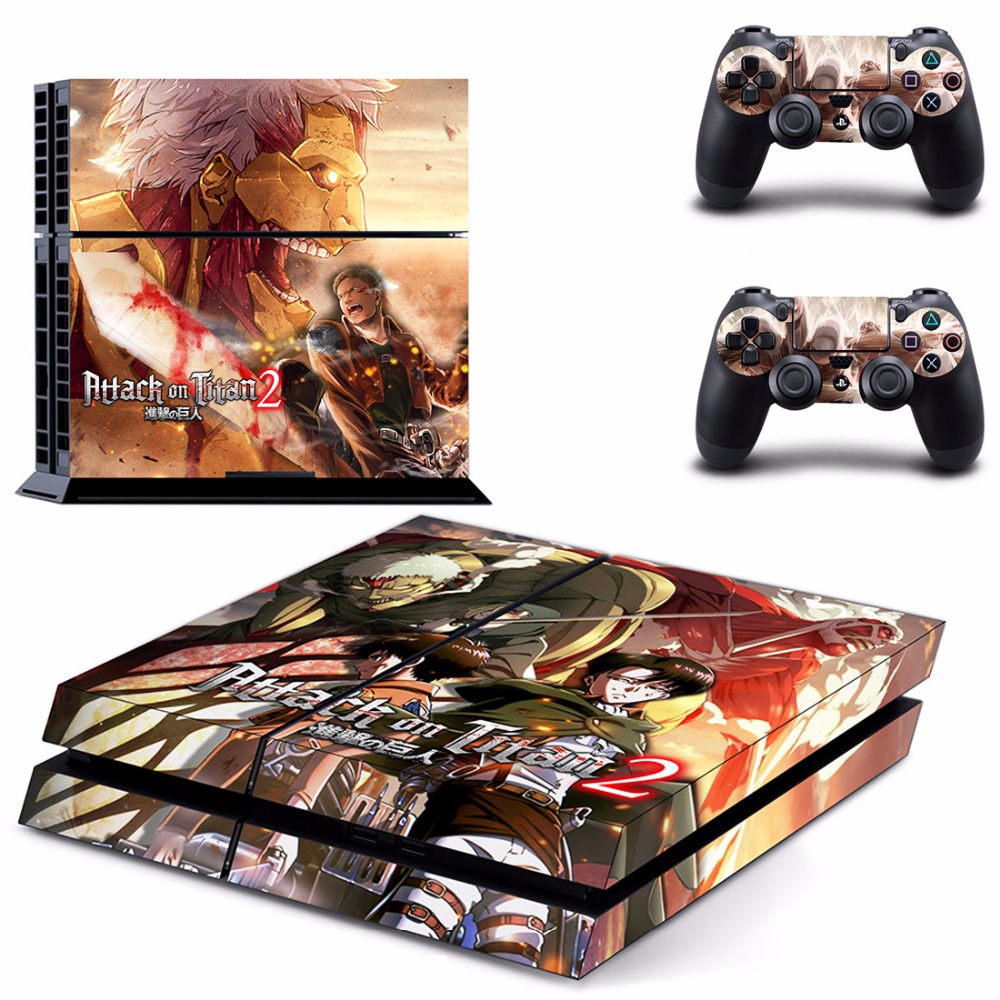 Anime Attack On Titan 2 PS4 Skin Sticker Anime Attack On Titan 2 PS4 Skin Sticker