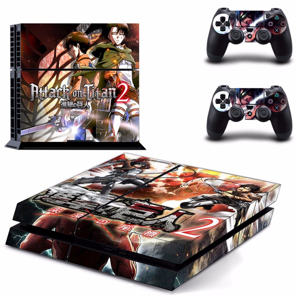 Anime Attack On Titan 2 PS4 Skin Sticker Anime Attack On Titan 2 PS4 Skin Sticker