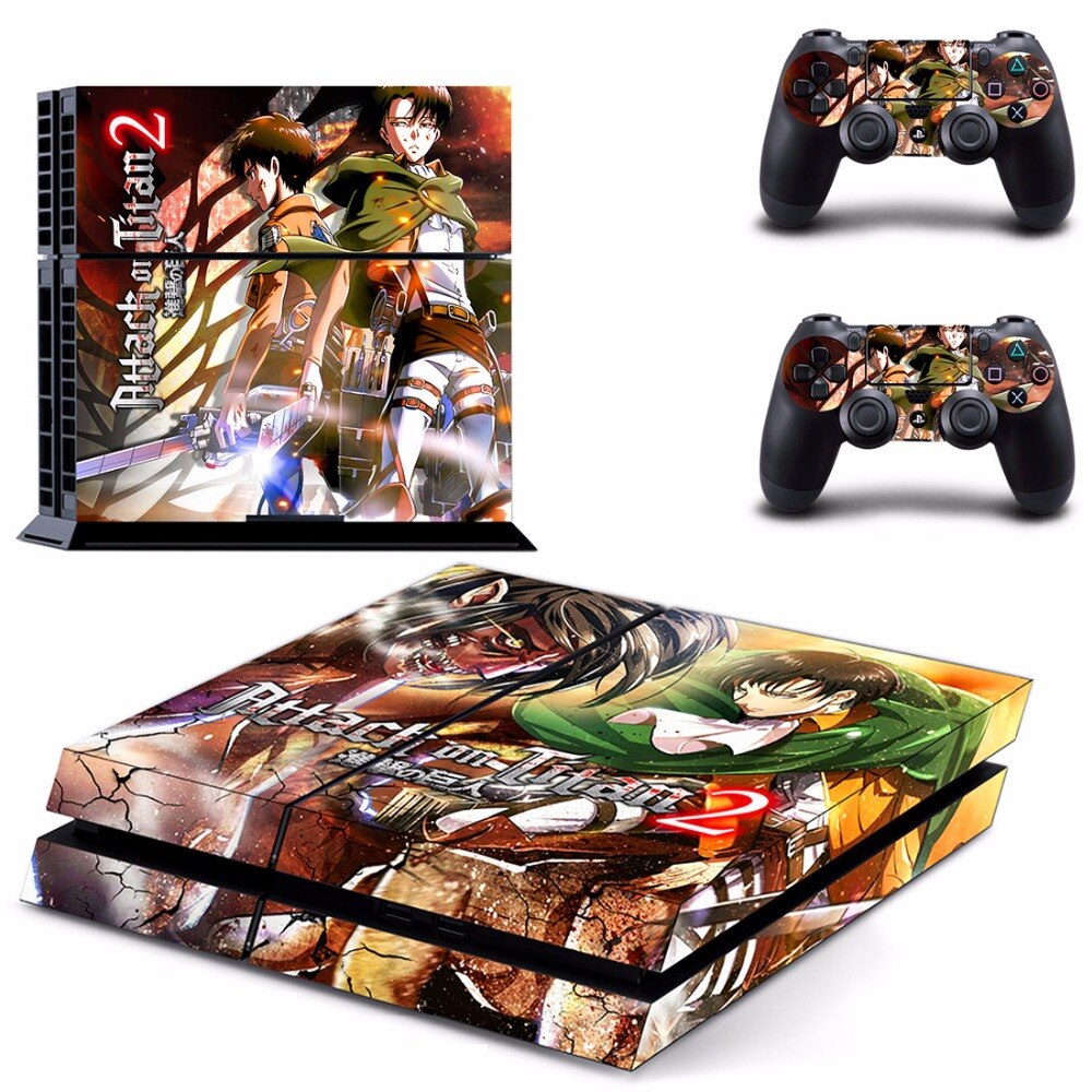 Anime Attack On Titan 2 PS4 Skin Sticker Anime Attack On Titan 2 PS4 Skin Sticker