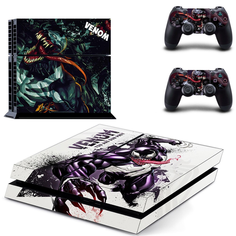 Spiderman Venom PS4 Skin Sticker Spiderman Venom PS4 Skin Sticker