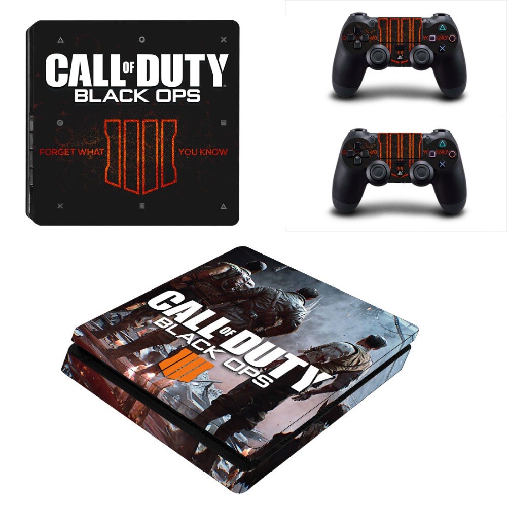 COD Call of Duty Black OPS 4 Decal PS4 Slim Skin Sticker COD Call of Duty Black OPS 4 Decal PS4 Slim Skin Sticker