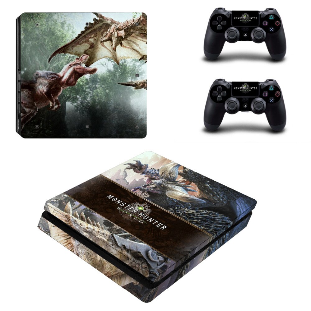 For Monster Hunter World PS4 Slim Skin Sticker For Monster Hunter World PS4 Slim Skin Sticker