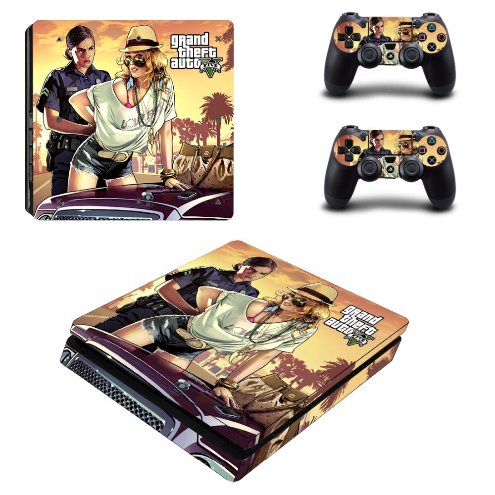 Grand Theft Auto V GTA 5 PS4 Slim Skin Sticker Decal Grand Theft Auto V GTA 5 PS4 Slim Skin Sticker Decal