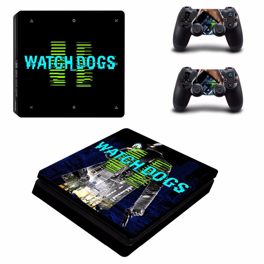 Game Watch Dogs 2 PS4 Slim Skin Sticker Game Watch Dogs 2 PS4 Slim Skin Sticker
