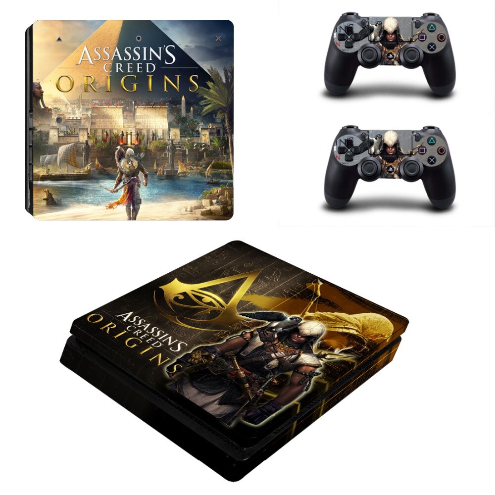 Game Assassins Creed Origins PS4 Slim Skin Sticker Decal Game Assassins Creed Origins PS4 Slim Skin Sticker Decal