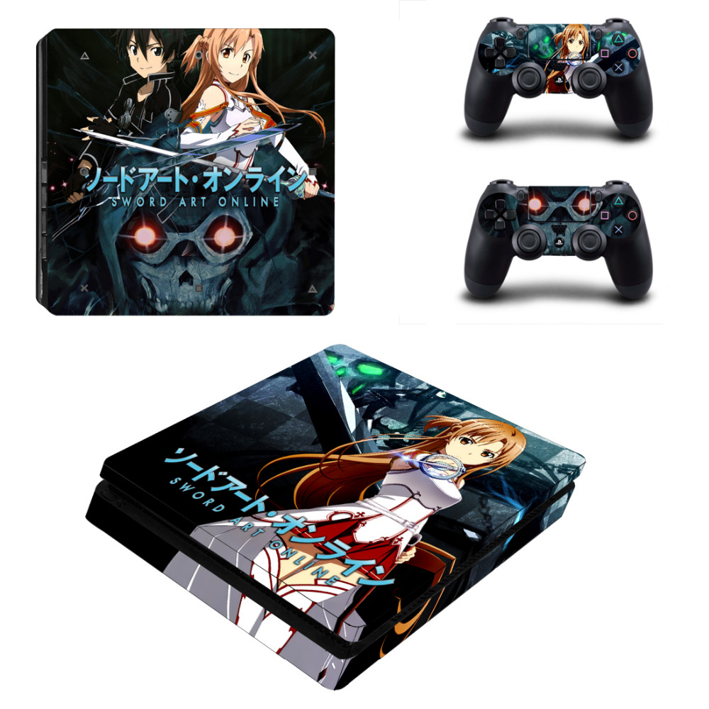 Anime Sword Art Online SAO Decal PS4 Slim Skin Sticker Anime Sword Art Online SAO Decal PS4 Slim Skin Sticker
