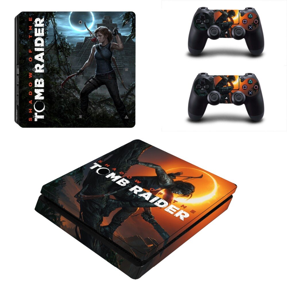 Shadow of The Tomb Raider PS4 Slim Skin Sticker Shadow of The Tomb Raider PS4 Slim Skin Sticker