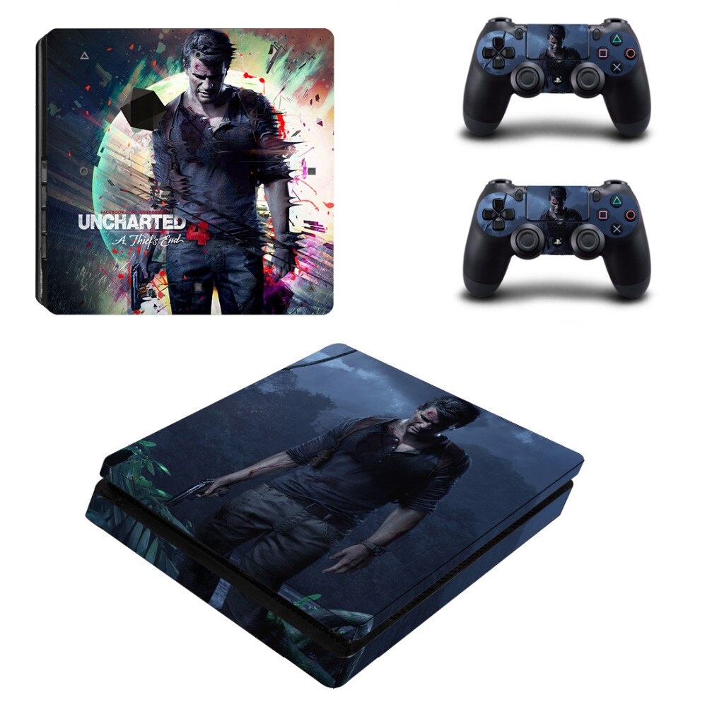 Uncharted 4 A Thief's End Decal PS4 Slim Skin Sticker Uncharted 4 A Thief's End Decal PS4 Slim Skin Sticker