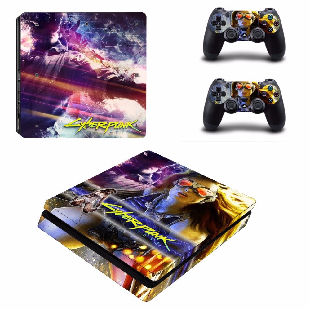 PS4 Slim Skin Sticker Cyberpunk 2077 PS4 Slim Skin Sticker Cyberpunk 2077
