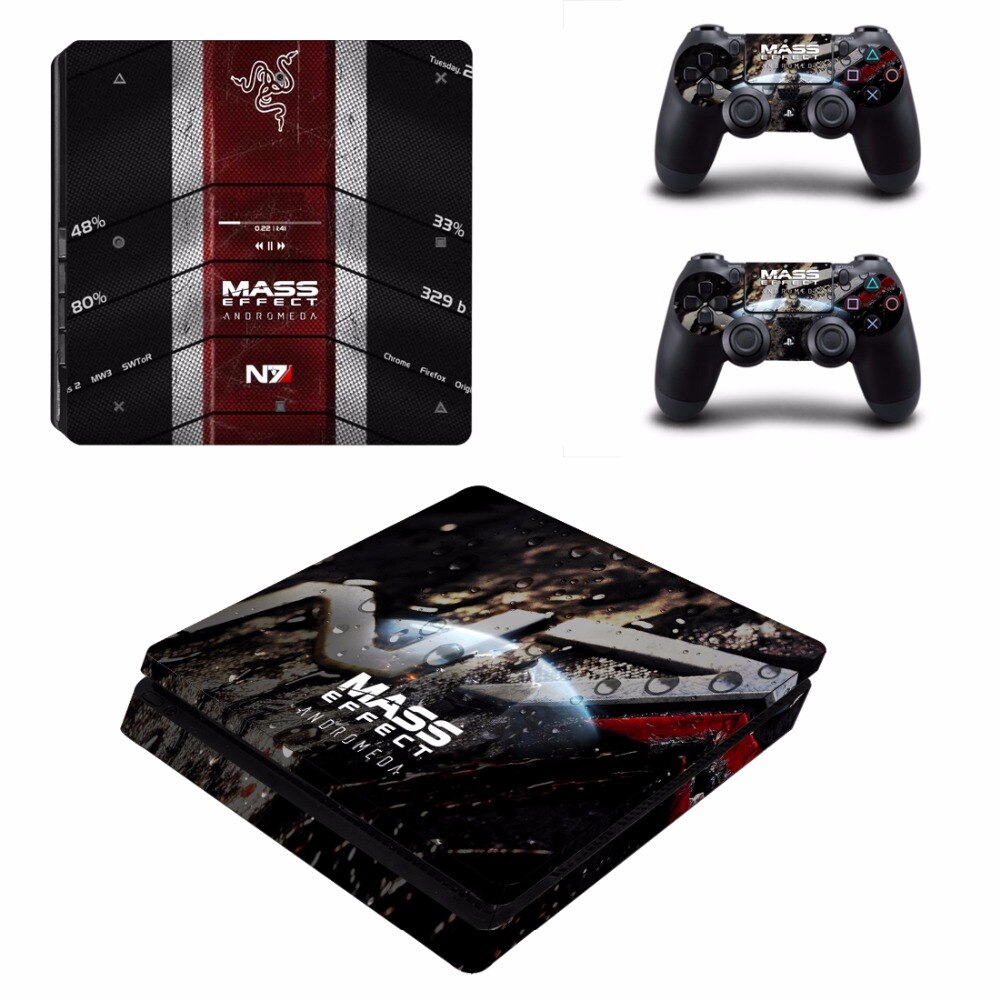 Game Mass Effect Andromeda PS4 Slim Skin Sticker Game Mass Effect Andromeda PS4 Slim Skin Sticker