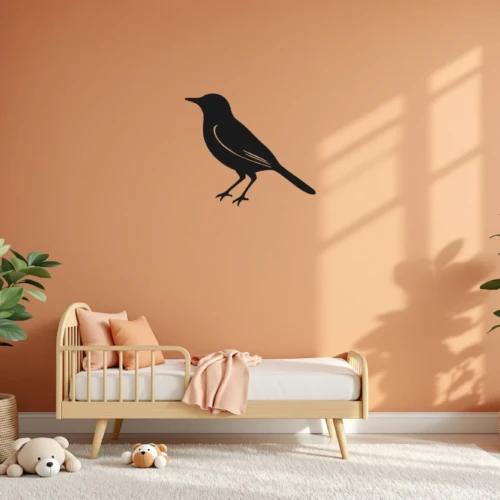 Minimalist Nightingale Wall Decal