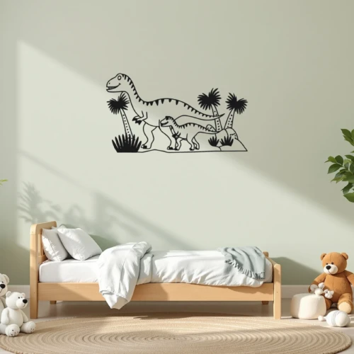 Ceratosaurus Family Roam Wall Decal Set