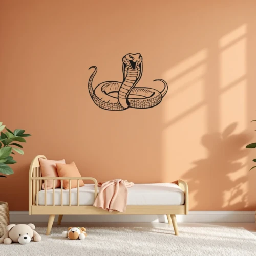 Crouching Viper Wall Decal
