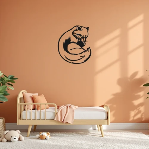 Sleeping Wolverine Wall Decal