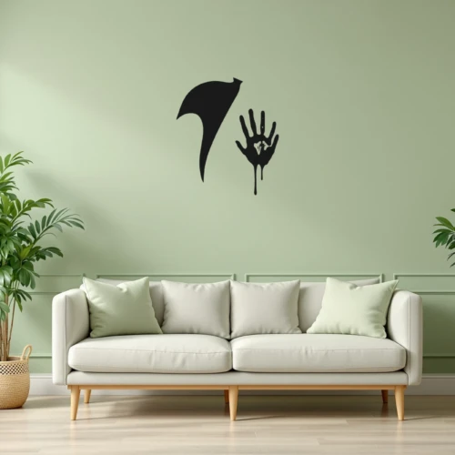 Bloody Bat Wing Wall Decal