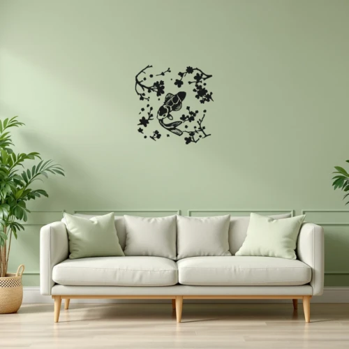 Sakura Koi Fish Wall Decal