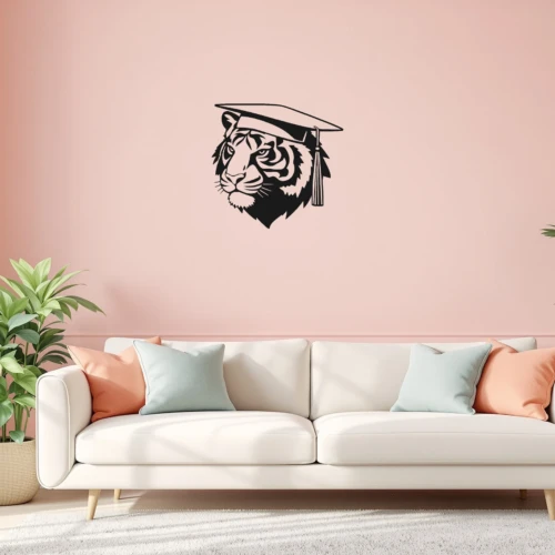 Tassel Tiger Wall Decal
