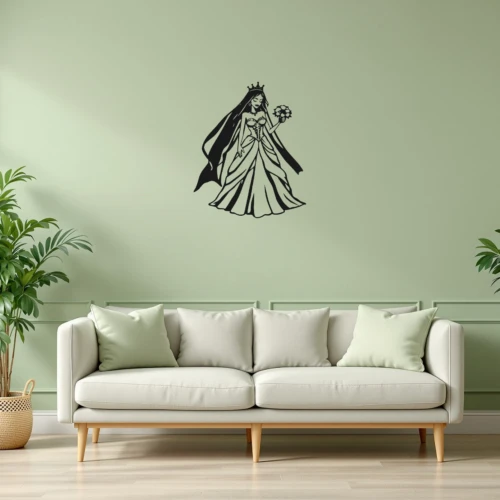 Zombie Bride Wall Decal