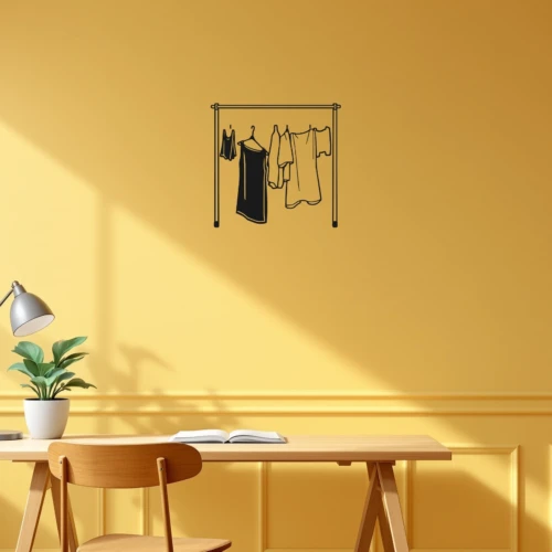 Drying Rack Delight Wall Decal