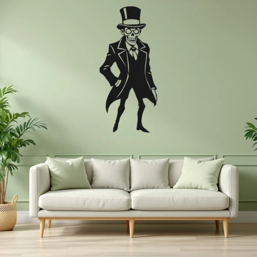 Zombie Gentleman Wall Decal