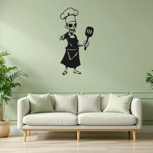 Zombie Chef Wall Decal