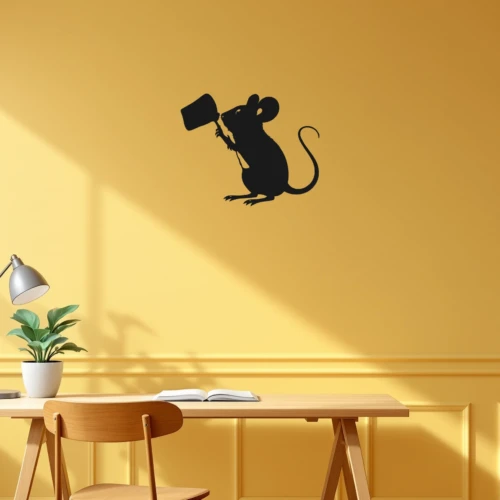 Microfiber Mouse Wall Decal