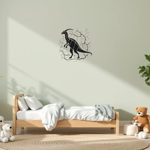Parasaurolophus Fossil Wall Decal