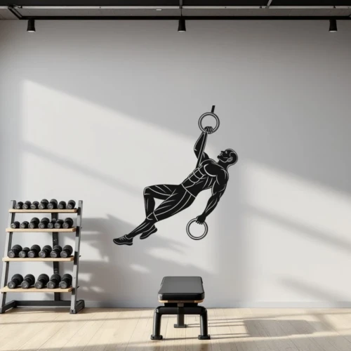 Ring Muscle Up Wall Decal