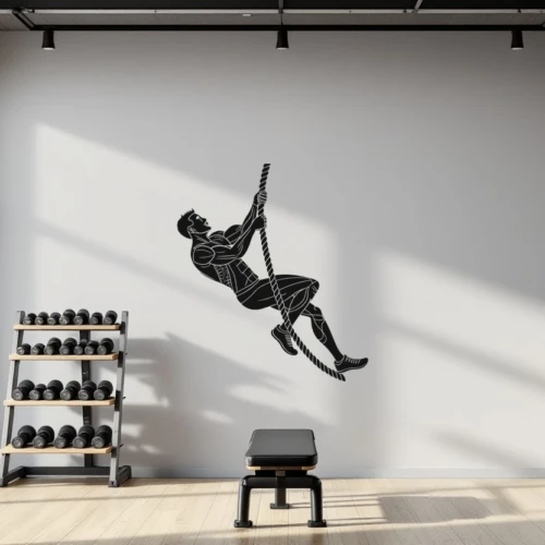 Rope Climb Wall Decal