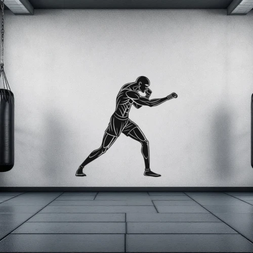 Kickboxer Stance Wall Decal
