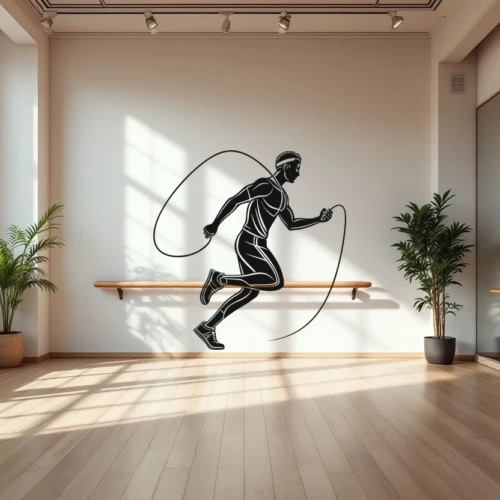 Jump Rope Cardio Wall Decal