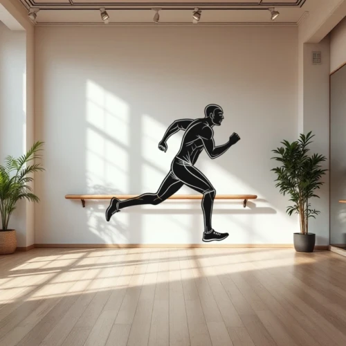 Running Stride Wall Decal