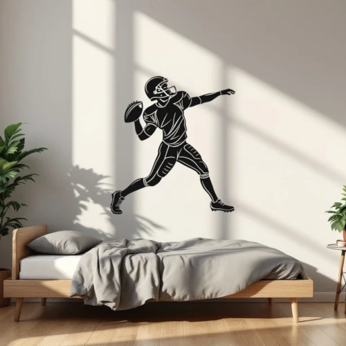 Quarterback Throw Wall Decal