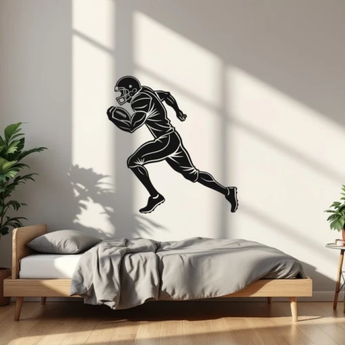 Running Back Wall Decal