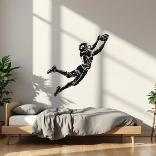 Wide Receiver Catch Wall Decal